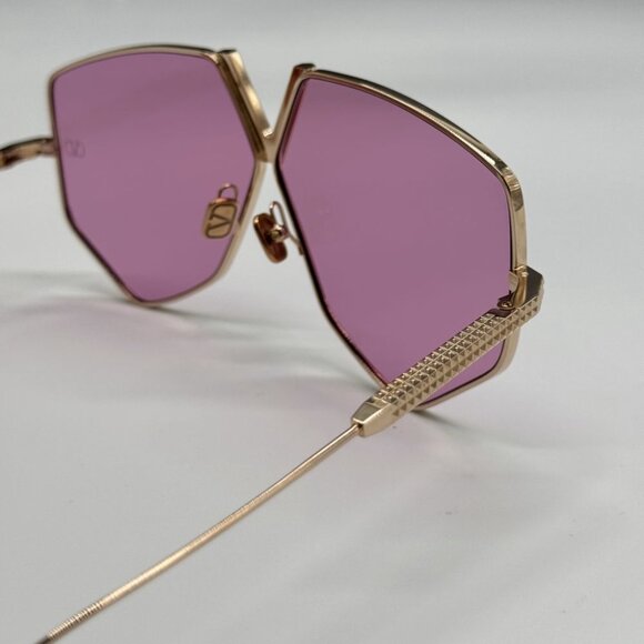 NEW VALENTINO VLS-115C OVERSIZED PINK TITANIUM SUNGLASSES VALENTINO V-HE… - Picture 9 of 12